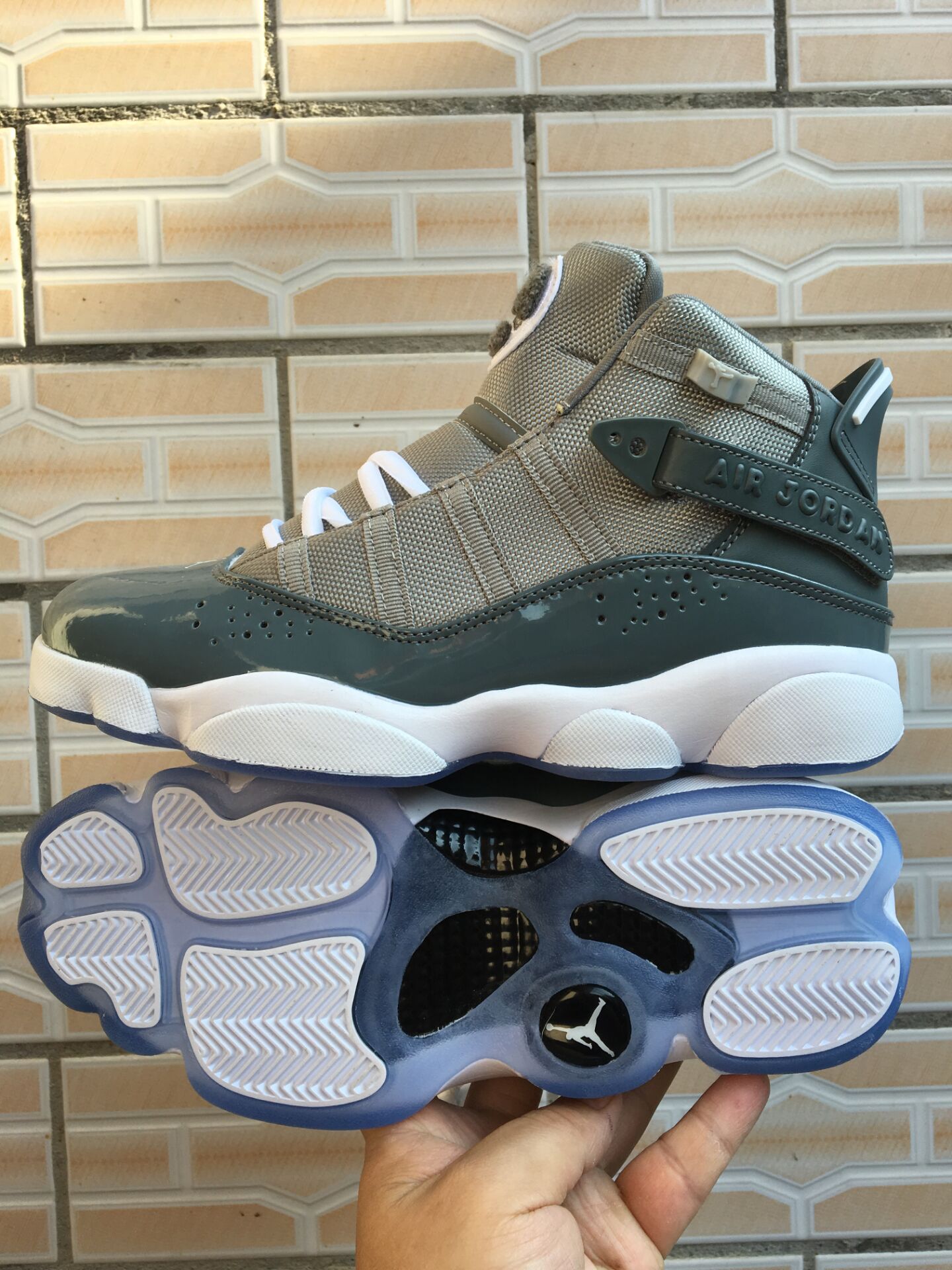 New Air Jordan Six Rings Wolf Grey Shoes - Click Image to Close